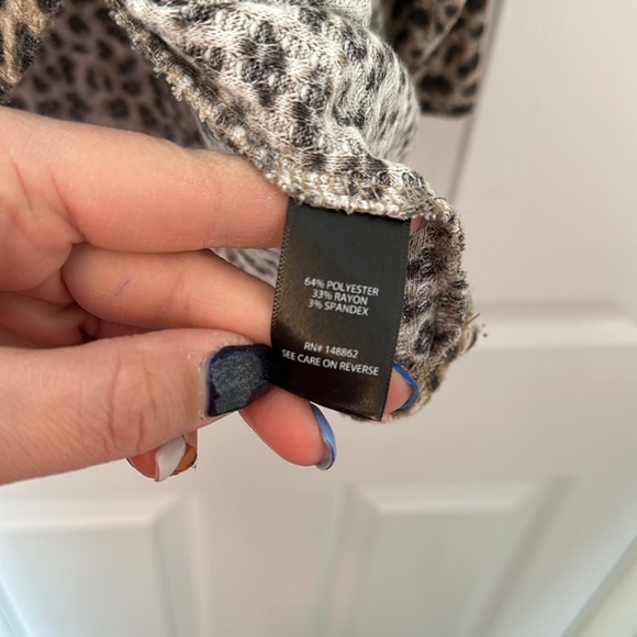 Torrid Cheetah Print Thermal Top - Picture 6 of 7
